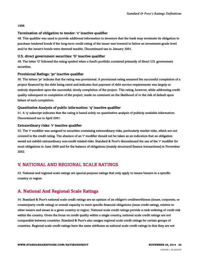 Standard And Poor S Ratings Direct