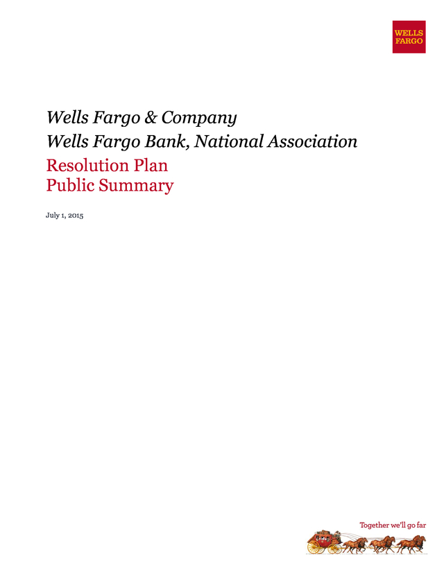 Wells Fargo Wholesale Banking Organizational Chart